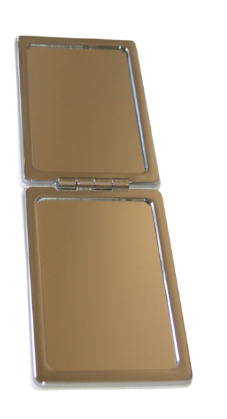 Judaica Rectangle Plastic Pocket Mirror for Tefillin w Jerusalem View