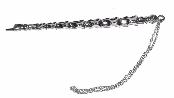 Judaica Yad Torah Bible Pointer Spiral Metal Silver Tone Decorated
