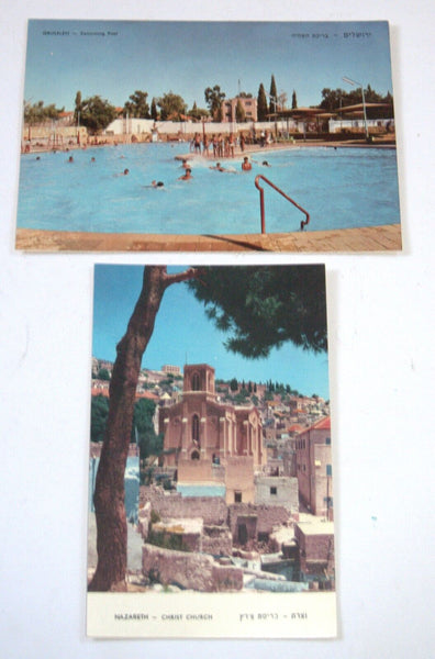 Lot of 10 Vintage Photo Postcards TA Nazareth Judaica Israel 1960's Isranof