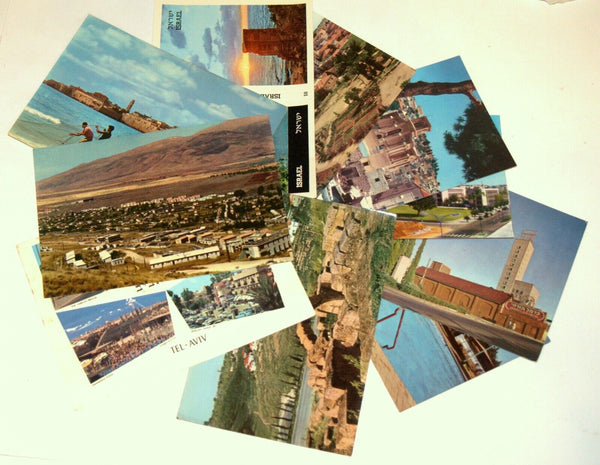 Lot of 10 Vintage Photo Postcards TA Nazareth Judaica Israel 1960's Isranof
