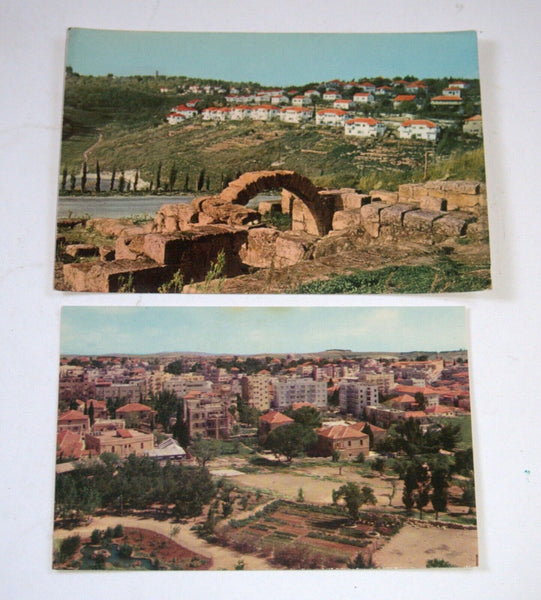 Lot of 10 Vintage Photo Postcards TA Nazareth Judaica Israel 1960's Isranof