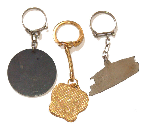 Lot of 3 Vintage 1960's Bezalel Key Chain Holder Israel Judaica Original Pack