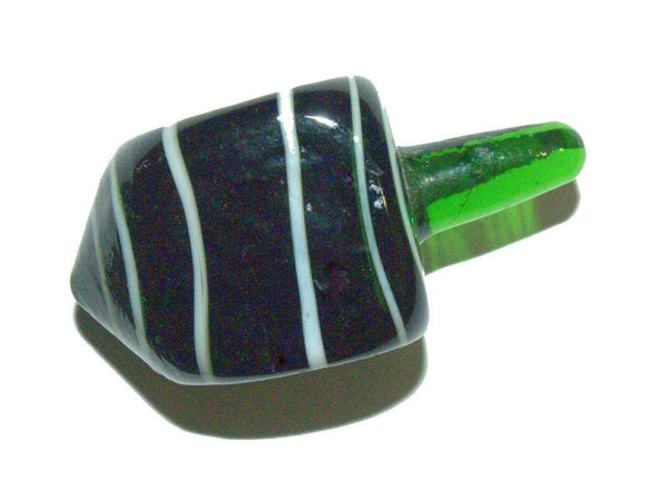 Lot of 5 Murano Glass Handmade Dreidel Sevivon Hanukkah Judaica Italy Venice