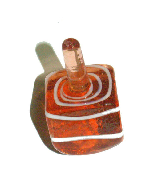 Lot of 5 Murano Glass Handmade Dreidel Sevivon Hanukkah Judaica Italy Venice