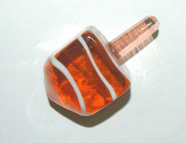 Lot of 5 Murano Glass Handmade Dreidel Sevivon Hanukkah Judaica Italy Venice