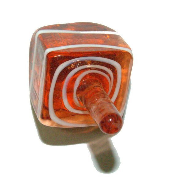Lot of 5 Murano Glass Handmade Dreidel Sevivon Hanukkah Judaica Italy Venice