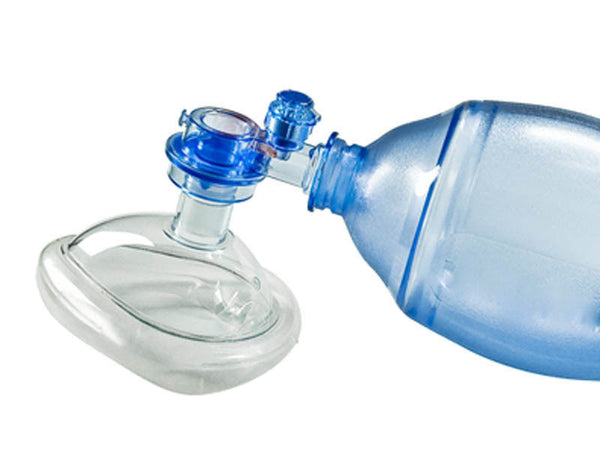 Manual Resuscitator 1500 ml PVC Adult Ambu Bag + Oxygen Tube CPR First Aid kit