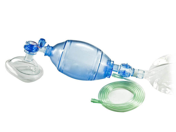 Manual Resuscitator 1500 ml PVC Adult Ambu Bag + Oxygen Tube CPR First Aid kit