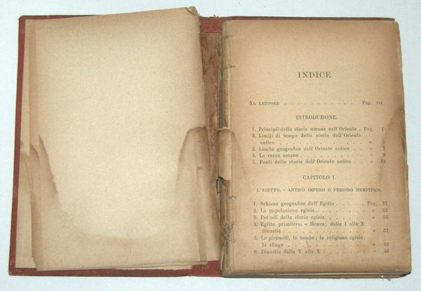 Manuali Hoeply Antique Book 1890 Storia Antica I L'oriente Antico 1 st Edition