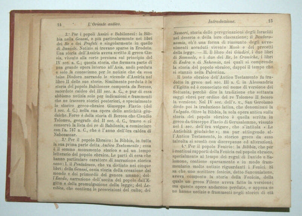 Manuali Hoeply Antique Book 1890 Storia Antica I L'oriente Antico 1 st Edition