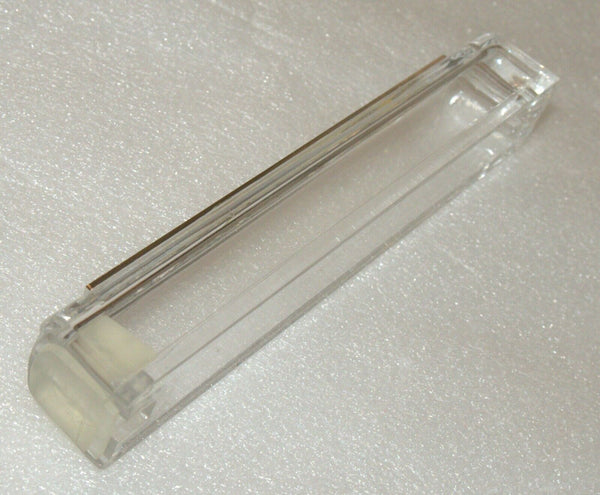 Mezuzah Case Plastic Decorated Metal Panel Closed Back Israel 10 cm Judaica