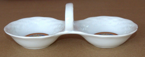 Porcelain Salt & Pepper Dish Gold Decoration Tableware Home Decor Shabbat Jewish