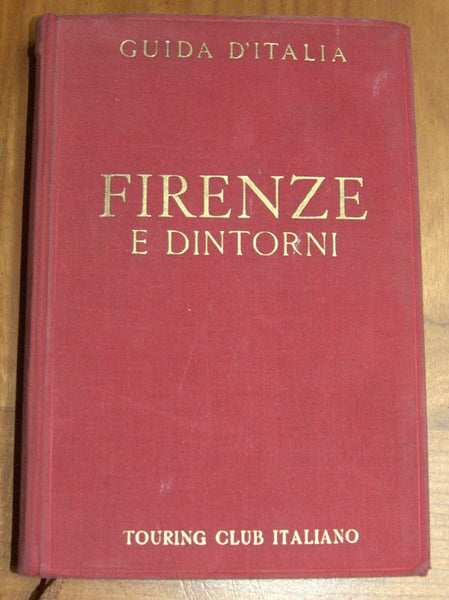 ITALY 1950 Florence Firenze E Dintorni TCI Travel Guide Maps Book 4th Edition