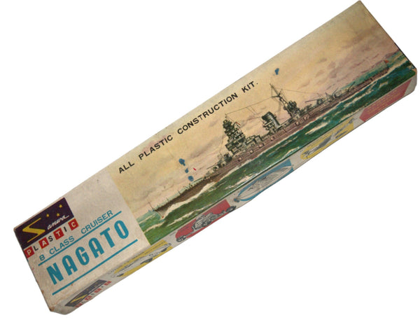 SANWA B Class Cruiser Battleship NAGATO #310 Japan 1960's Vintage Plastic Kit