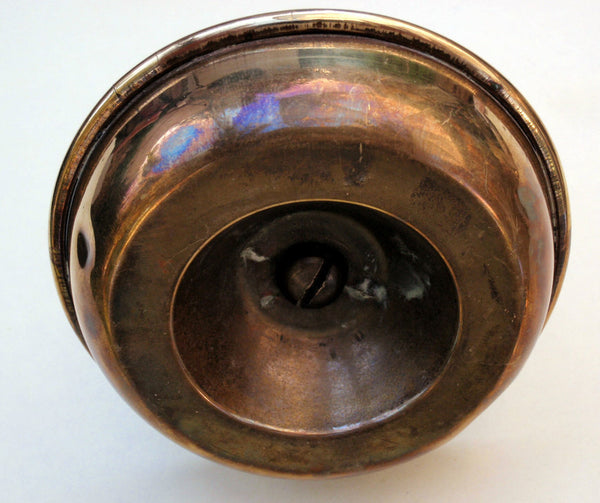 Vintage Old Brass Ashtray Trinket Tray Lady Signed ESMERALDA Centerpiece