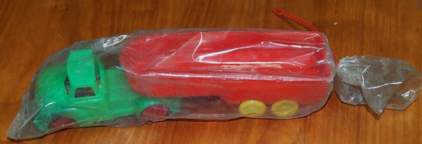 Vintage Plastic Truck Car 1960's Children Toy Israel Original Plastic Package