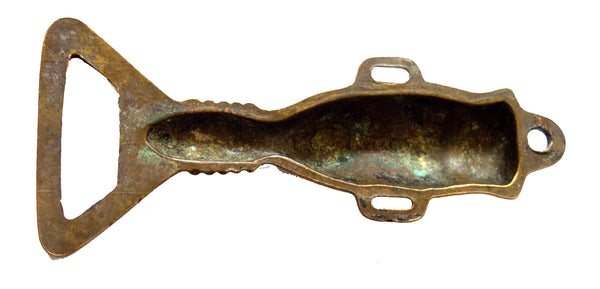 Vintage Polished Brass Bottle Opener Barware Ethnic Man Head