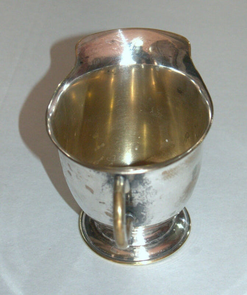 Vintage Silver Plated Brass Gravy Boat Sauce Dish