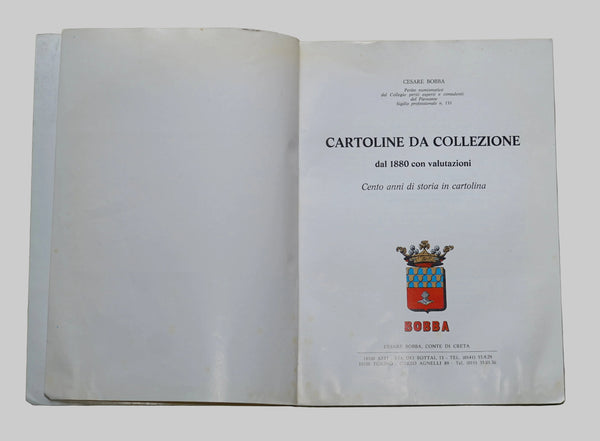 1979 Italian Vintage Collectible Postcard Guide from 1880 Bobba Book 
