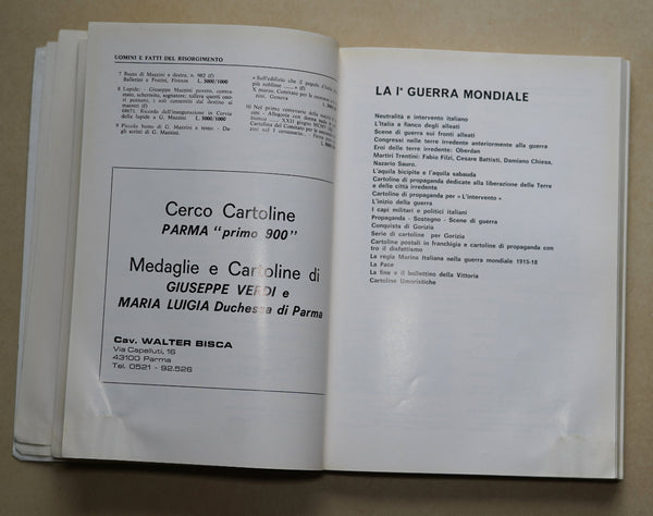 1979 Italian Vintage Collectible Postcard Guide from 1880 Bobba Book 