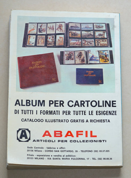 1979 Italian Vintage Collectible Postcard Guide from 1880 Bobba Book 