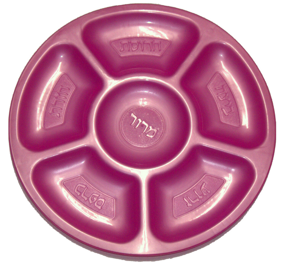 4 X Judaica Plastic Pesach Passover Seder Plate Children Teaching Aid Israel
