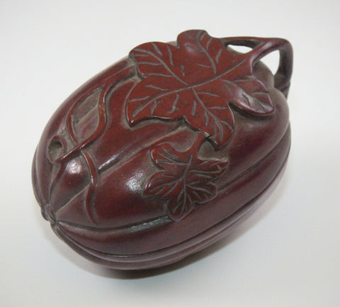 Antique Japanese Carved Wooden Box Meiji Period (circa 1880–1930)

