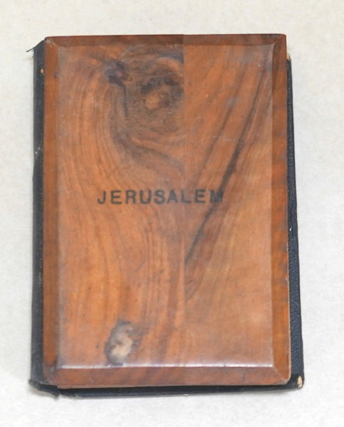 Antique Siddur Ashkenaz Small Prayer Book Hebrew Wood Binding Judaica 1908