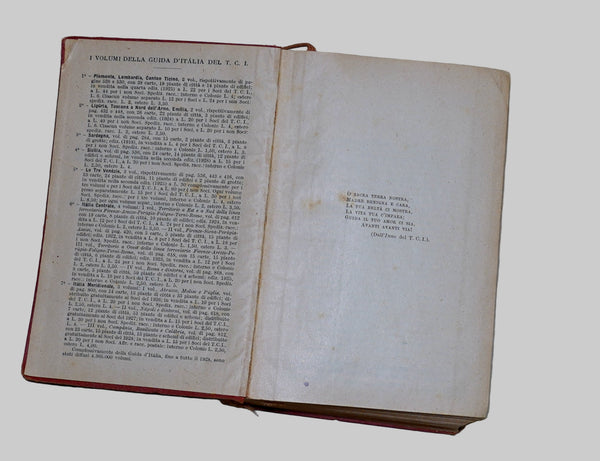 ITALIA Meridionale Vol. 3 Southern Italy 1928 Travel Guide Maps Book 1st Edition