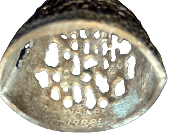 Judaica Vintage Shabbat Candlestick Candle Holder 1973 Israel Wainberg Signed