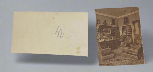 Lot of 2 Collectible Herzl Items 1954 Memorial Booklet Photo at Grave Vintage