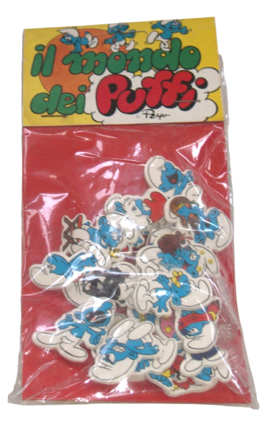 Smurfs Il Mondo Dei Puffi by Peyo 1983 Foam Figurines Giocas Bologna Vintage Toy