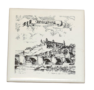 Villeroy & Boch Ceramic Tile Würzburg Germany Vintage Wall Art France Made