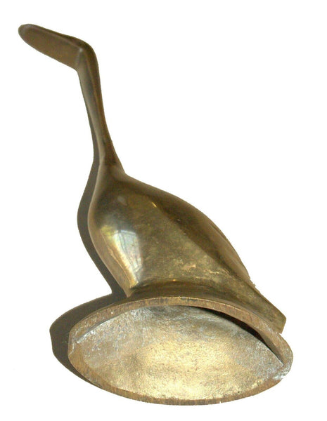 Vintage Bird Heron Crane Brass Decorative Figurine Miniature Statuette