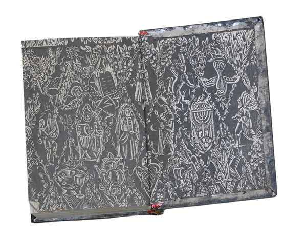 Vintage Bezalel Work Siddur Prayer Book Decorated Metal Cover Judaica Israel