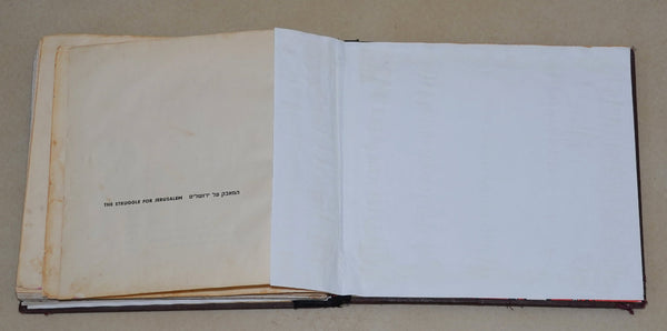 Vintage Book The Struggle For Jerusalem Picture Story Israel 1950 Illustrated