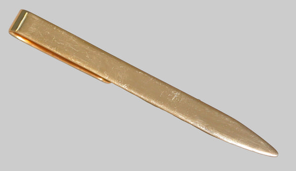 Vintage Metal Letter Opener Gold Tone Signed Aldo 1970's