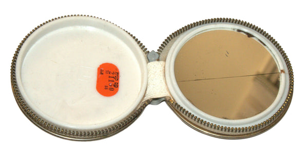 Vintage Rosenfeld Small Compact Powder Case Box w Mirror 1950's Israel
