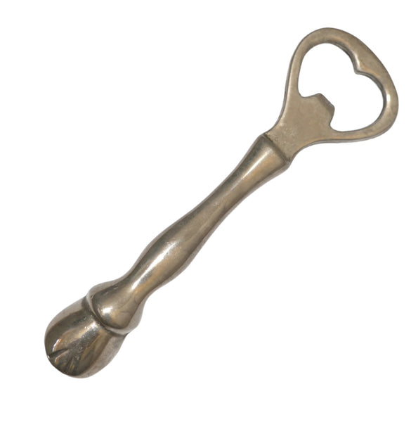 Vintage Solid Metal Bottle Opener Horse Leg Hoof 