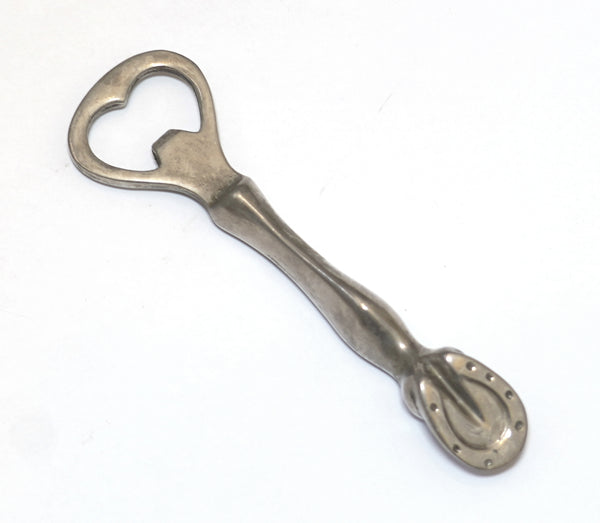 Vintage Solid Metal Bottle Opener Horse Leg Hoof 