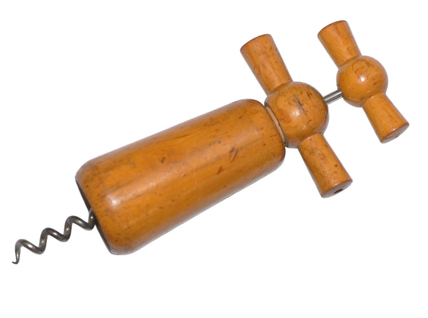 Vintage Wooden Corkscrew Beaulieu Vineyard BV Wines Promotional Wine Opener 