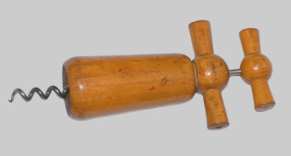 Vintage Wooden Corkscrew Beaulieu Vineyard BV Wines Promotional Wine Opener 