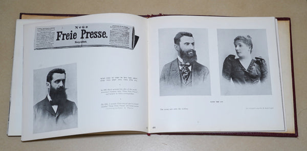Vintage 1950 Book Herzl Seer Of The State Israel Illustrated Photo Album Klinov