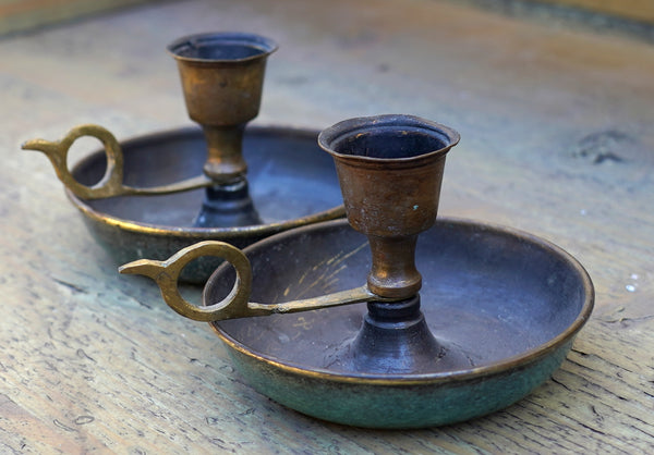 Judaica Vintage Shabbat Portable Candlestick Candle Holder 1960's Israel