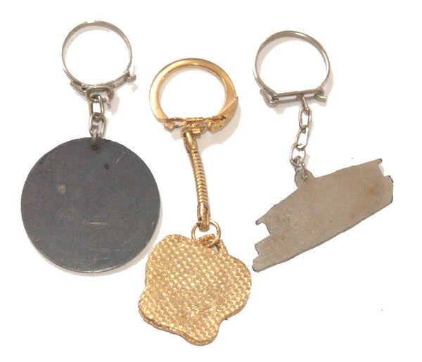 Lot of 3 Vintage 1960's Bezalel Key Chain Holder Israel Judaica Original Pack