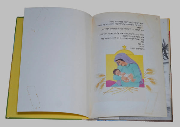 Heroes of the Bible 1985 Vintage Hebrew Children's Book Hechtkopf Illustrations
