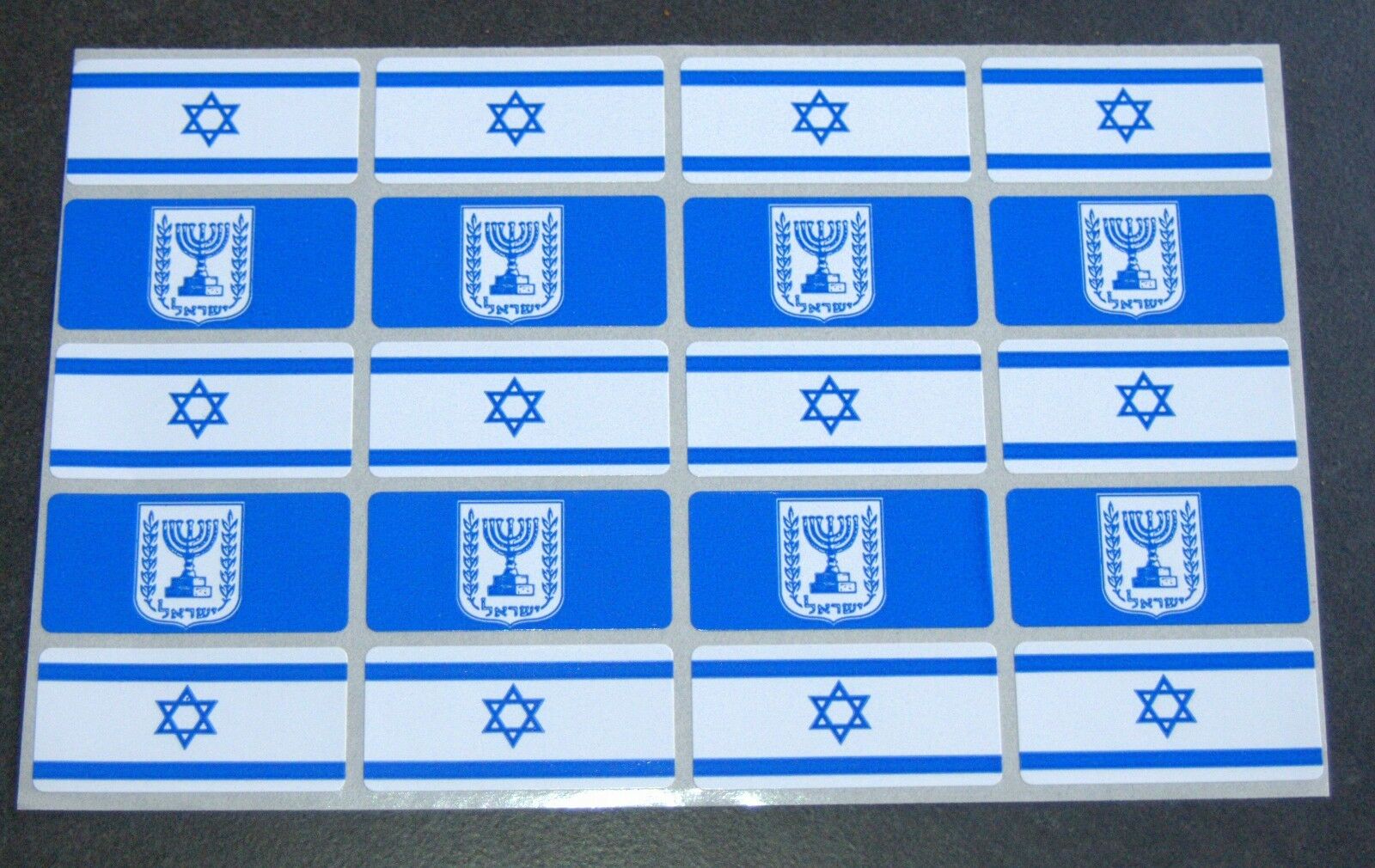 Judaica Atzmaut Menorah Flag 200 Stickers Kids Teaching Aid Israel Educational