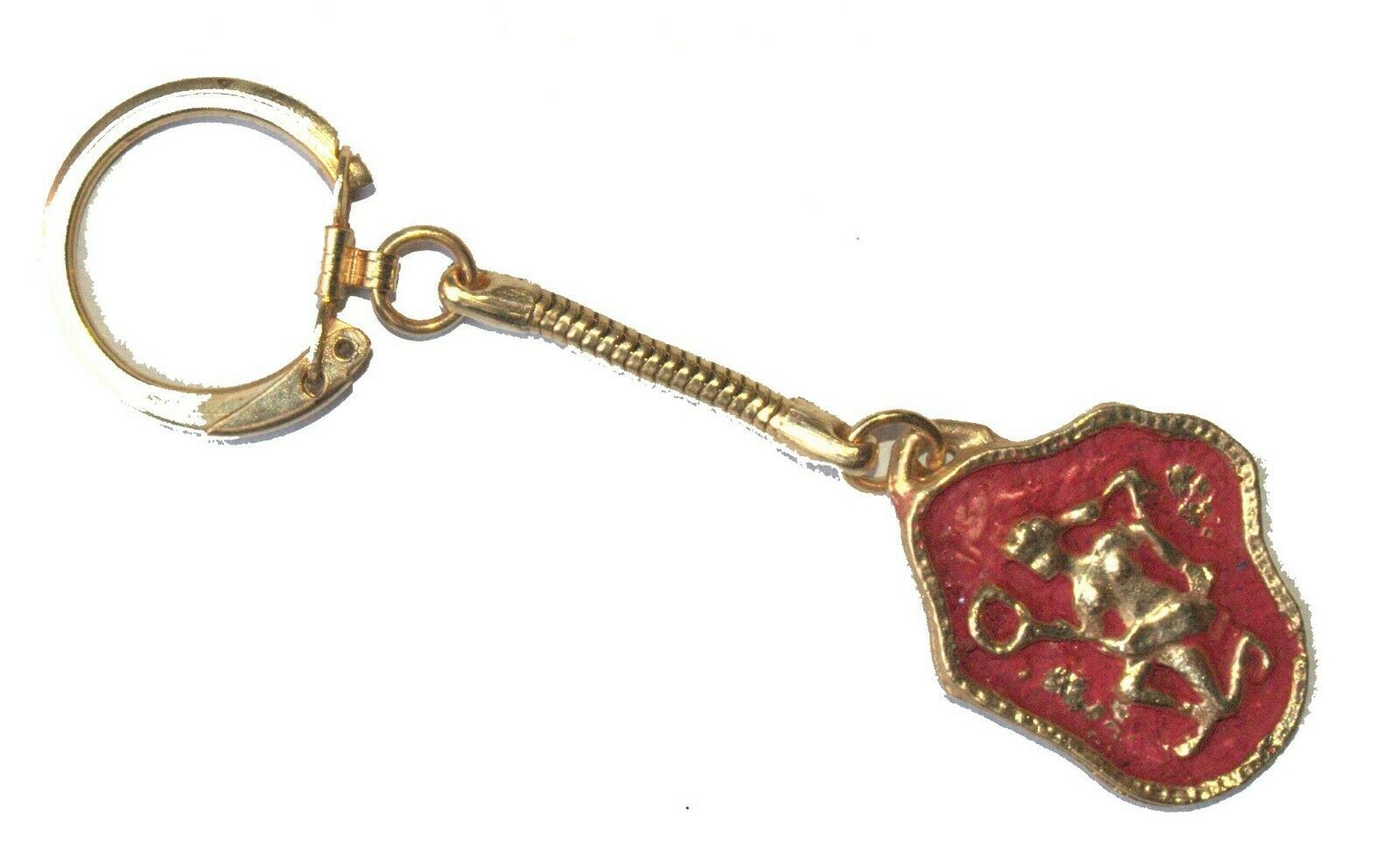 Vintage Zodiac Aquarius Bezalel Key Chain Holder Israel Souvenir Original Pack