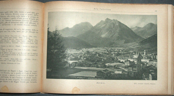 Antique Book 1934 Italy Spa Guide Part II Alpine Resorts Piemonte Photo Maps