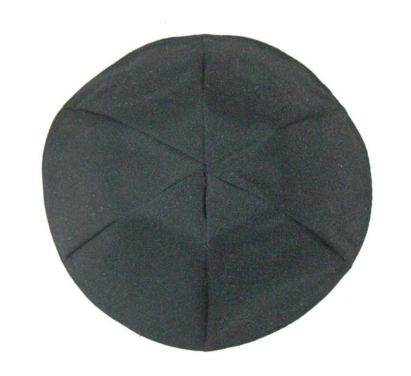 Black Fabric Kippah Yarmulke Yamaka Israel Large 25 cm Judaica